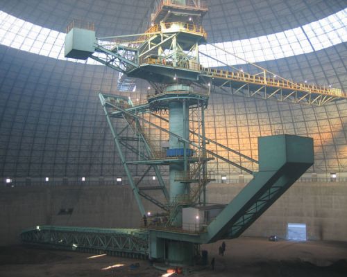 顶堆侧取堆取料机